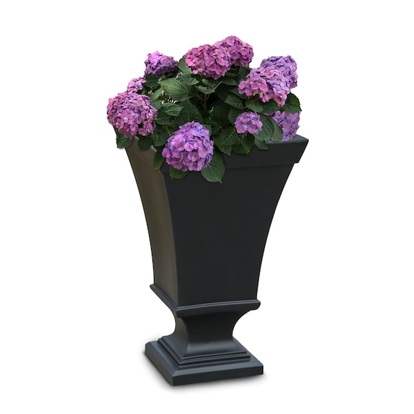 Lawnitator 25 in. Tall Vienna Urn Planter - Black LA3636879 - main